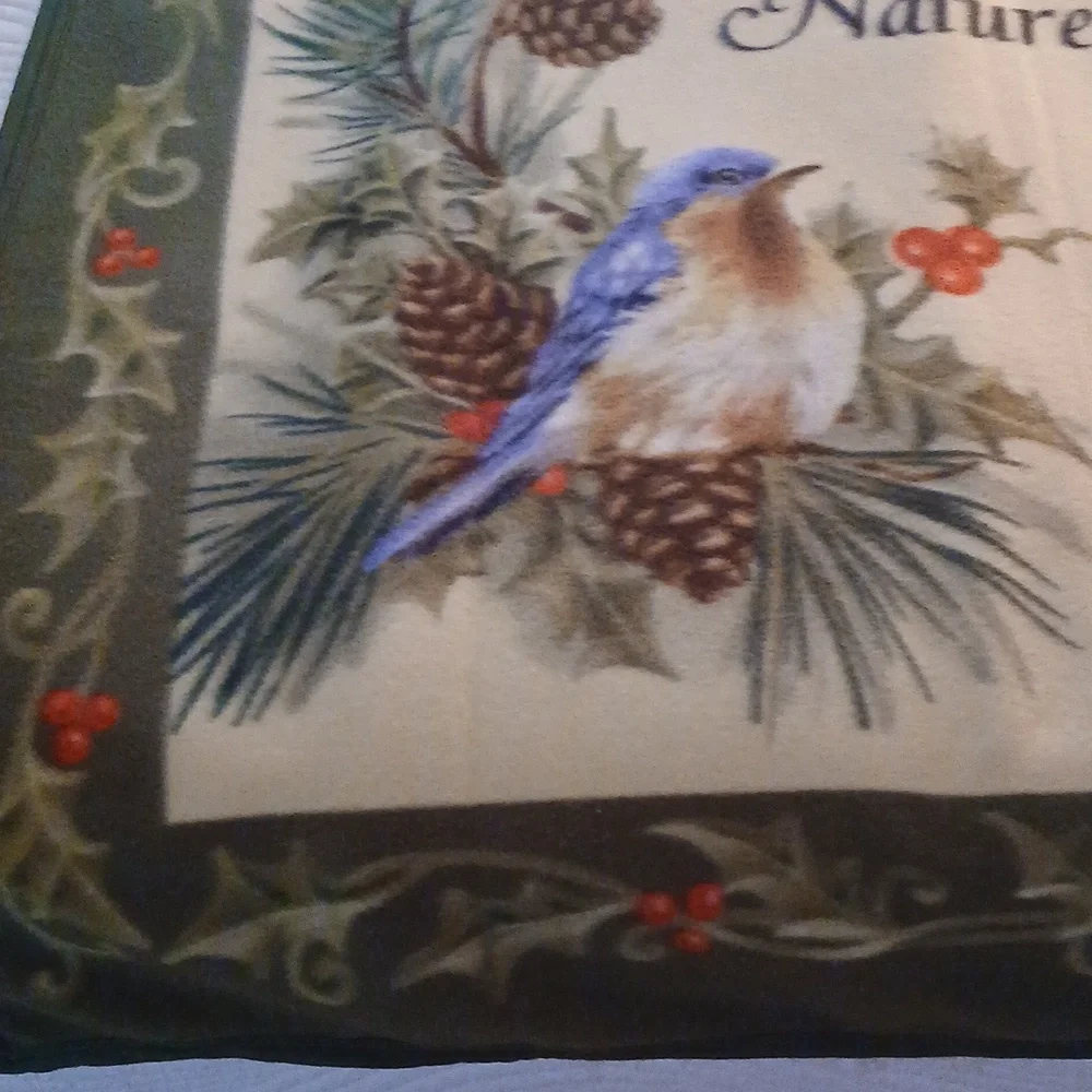 Holiday Birds Throw Blanket